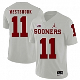 Oklahoma Sooners 11 Dede Westbrook White College Football Jersey Dzhi,baseball caps,new era cap wholesale,wholesale hats